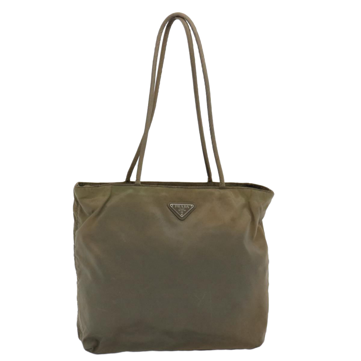 PRADA Shoulder Bag Nylon Khaki Auth 60958