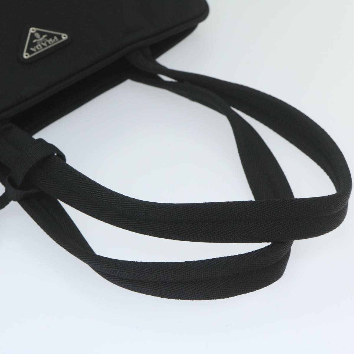 PRADA Shoulder Bag Nylon Black Auth 60961