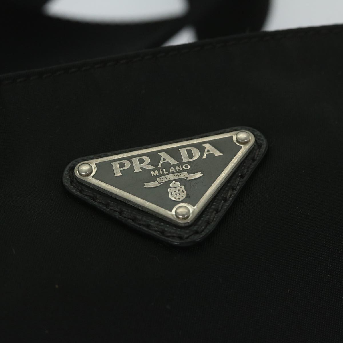 PRADA Shoulder Bag Nylon Black Auth 60962