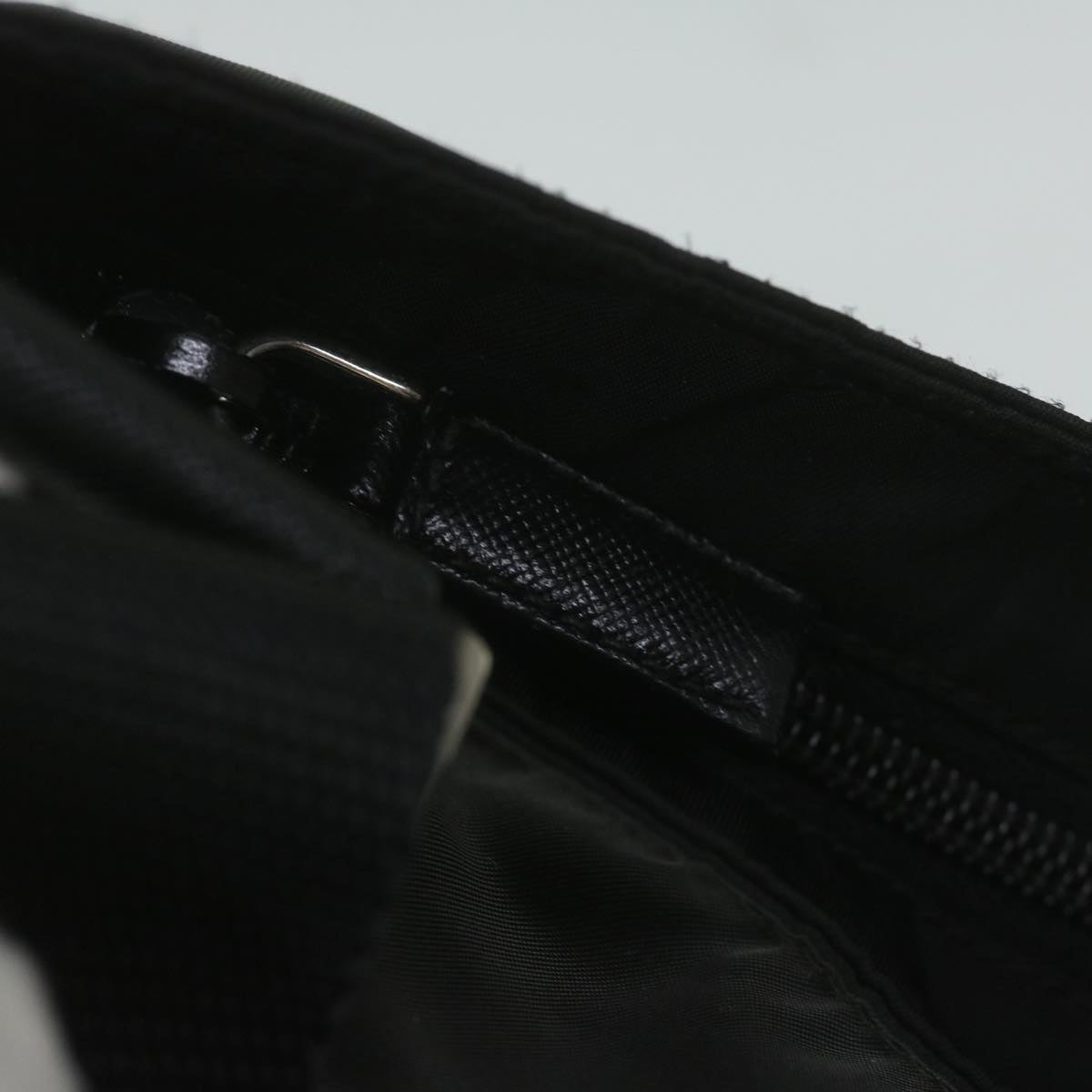 PRADA Shoulder Bag Nylon Black Auth 60962