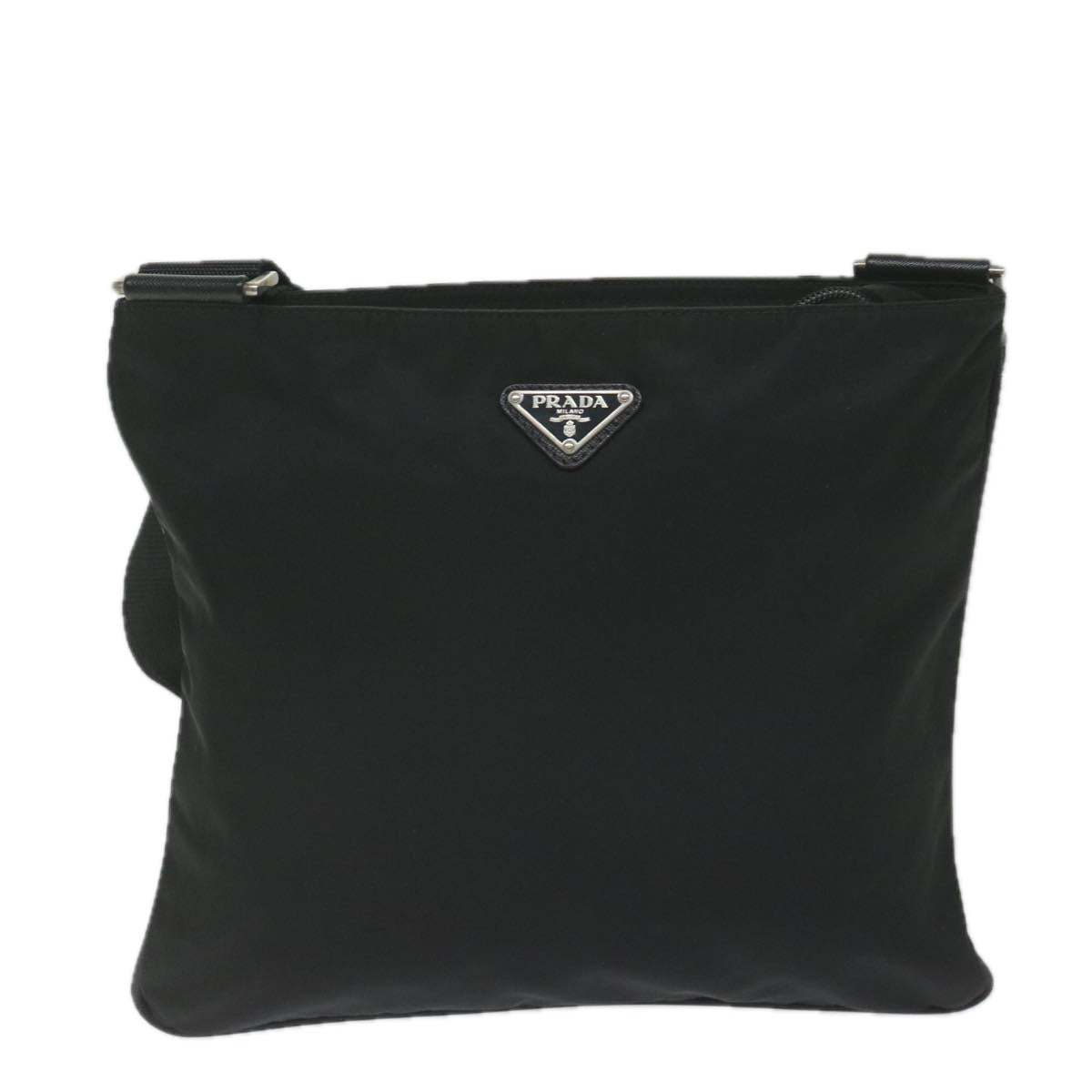 PRADA Shoulder Bag Nylon Black Auth 60962 - 0