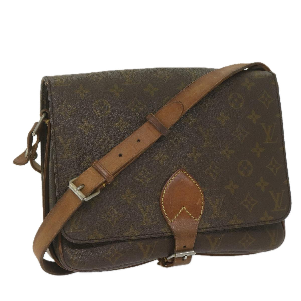 LOUIS VUITTON Monogram Cartouchiere GM Shoulder Bag Vintage M51252 LV Auth 60971