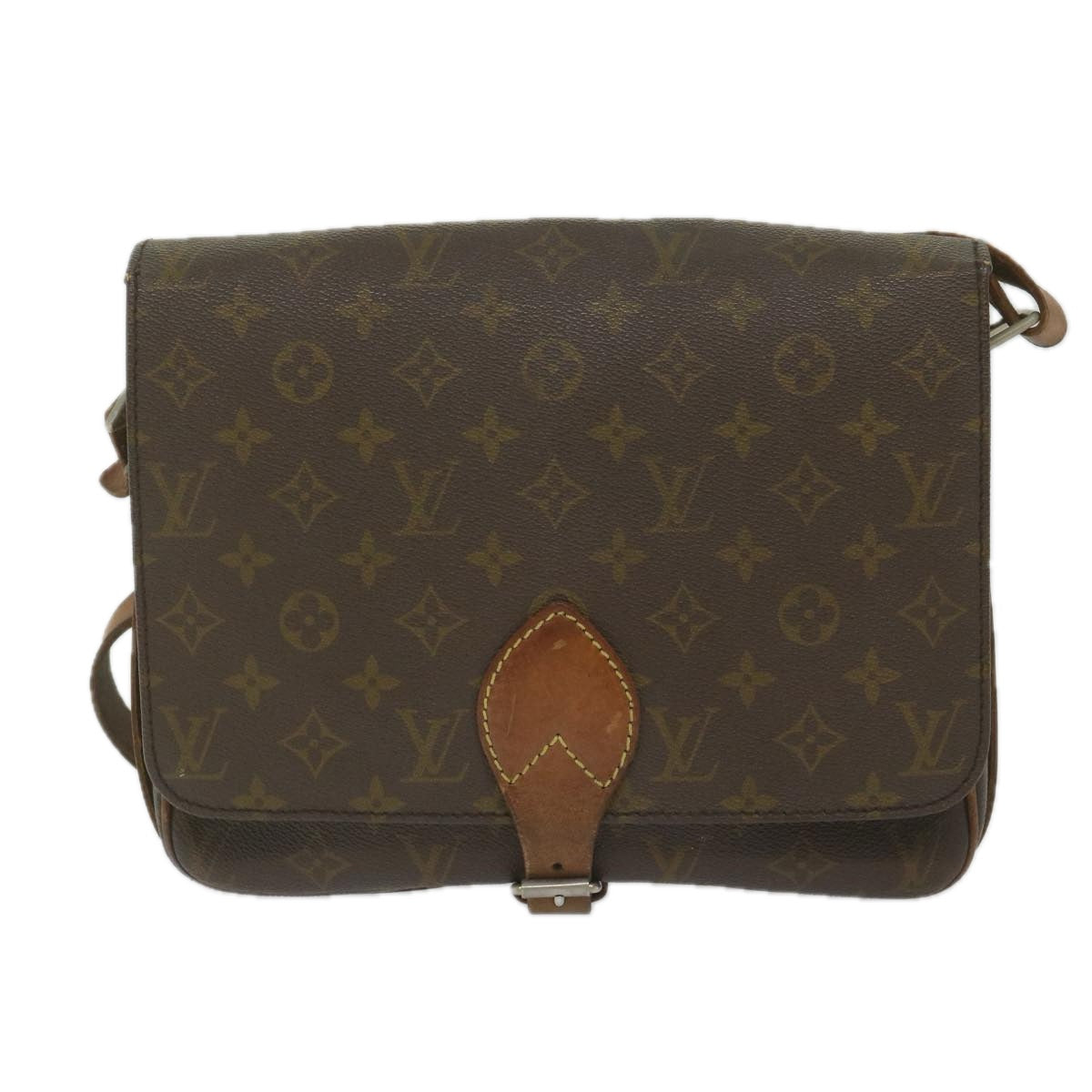 LOUIS VUITTON Monogram Cartouchiere GM Shoulder Bag Vintage M51252 LV Auth 60971