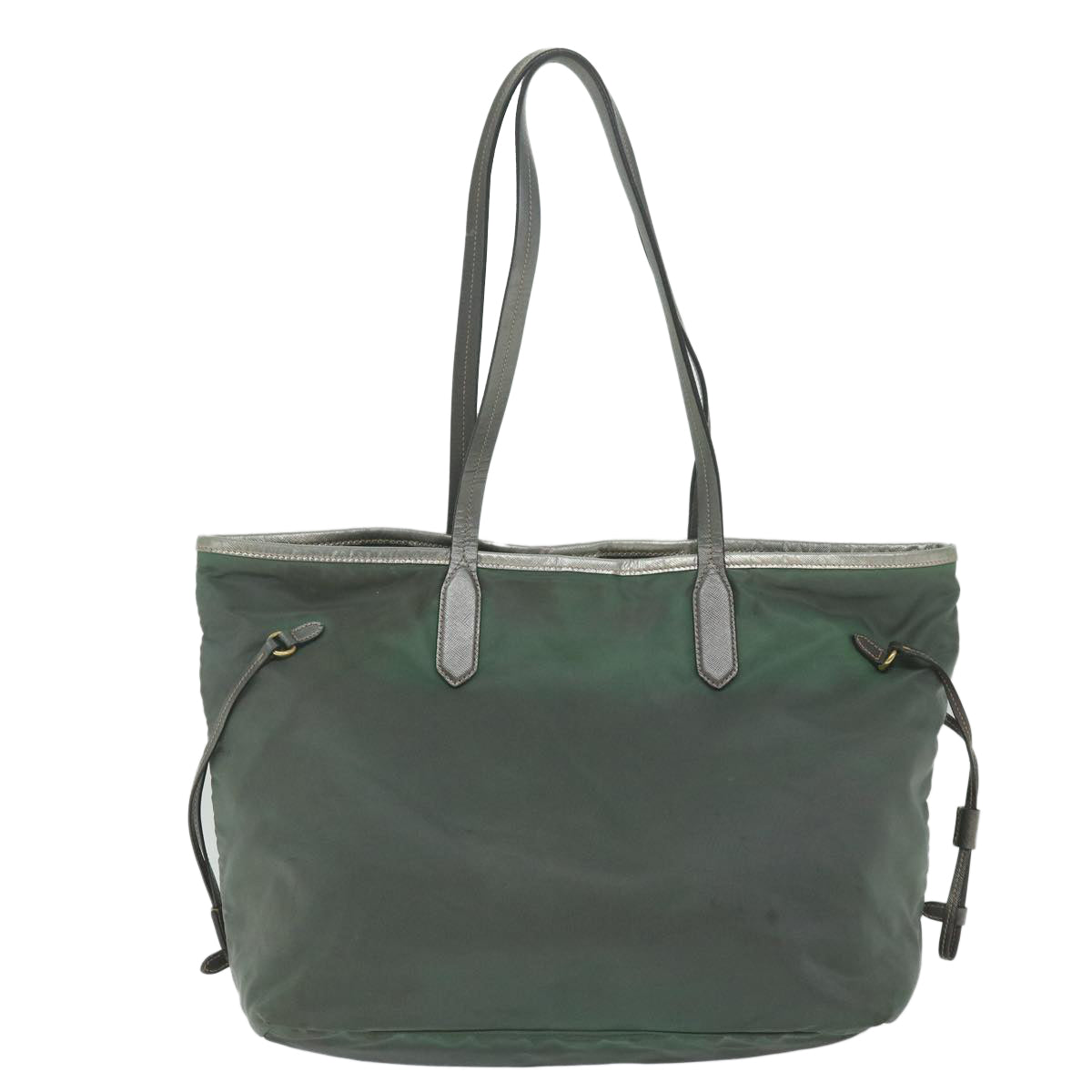 PRADA Tote Bag Nylon Green Auth 60973 - 0
