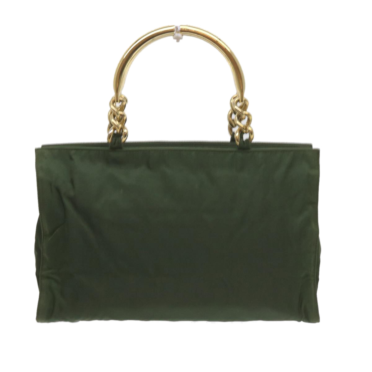 PRADA Hand Bag Nylon Green Auth 61003 - 0