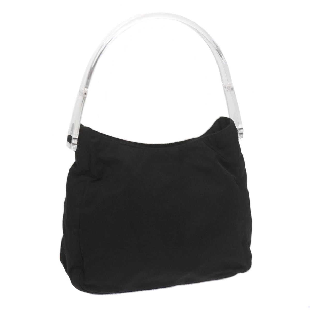 PRADA Shoulder Bag Nylon Black Auth 61016