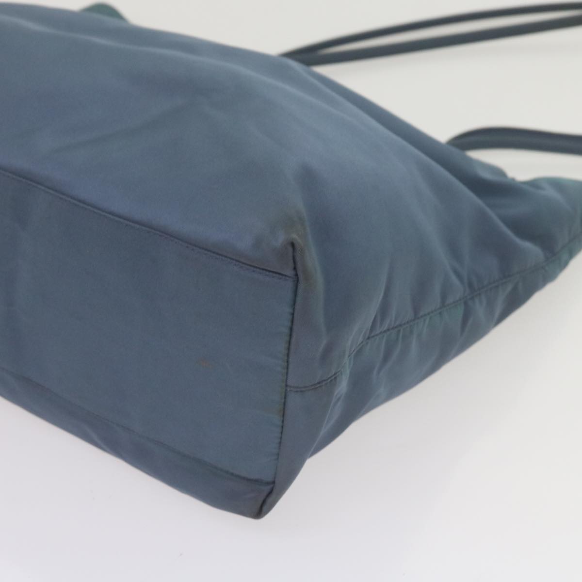 PRADA Tote Bag Nylon Blue Auth 61021