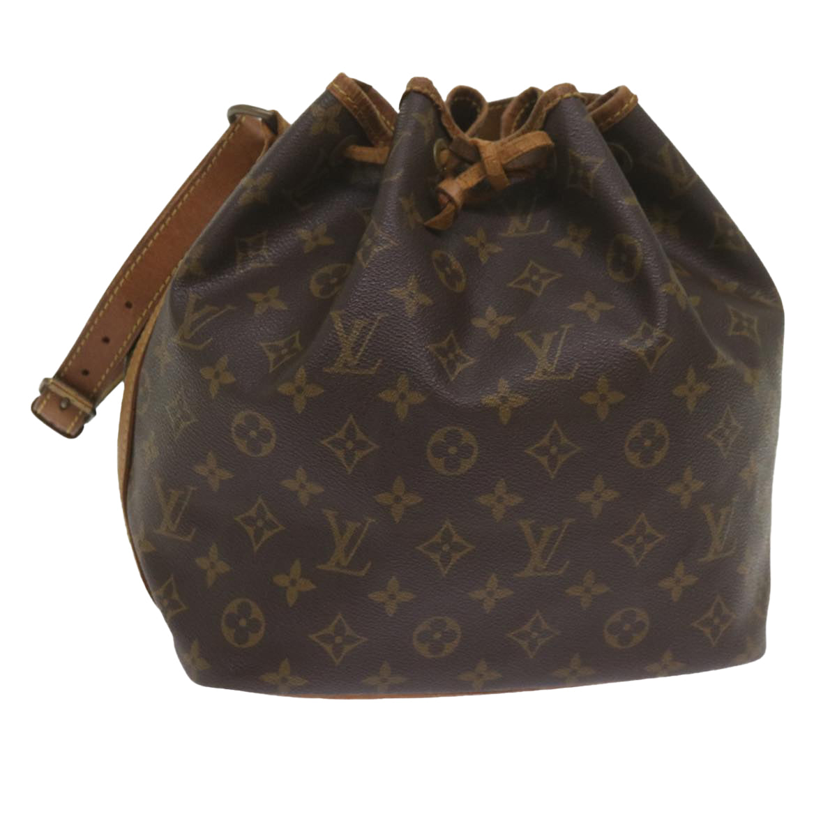 LOUIS VUITTON Monogram Petit Noe Shoulder Bag M42226 LV Auth 61042