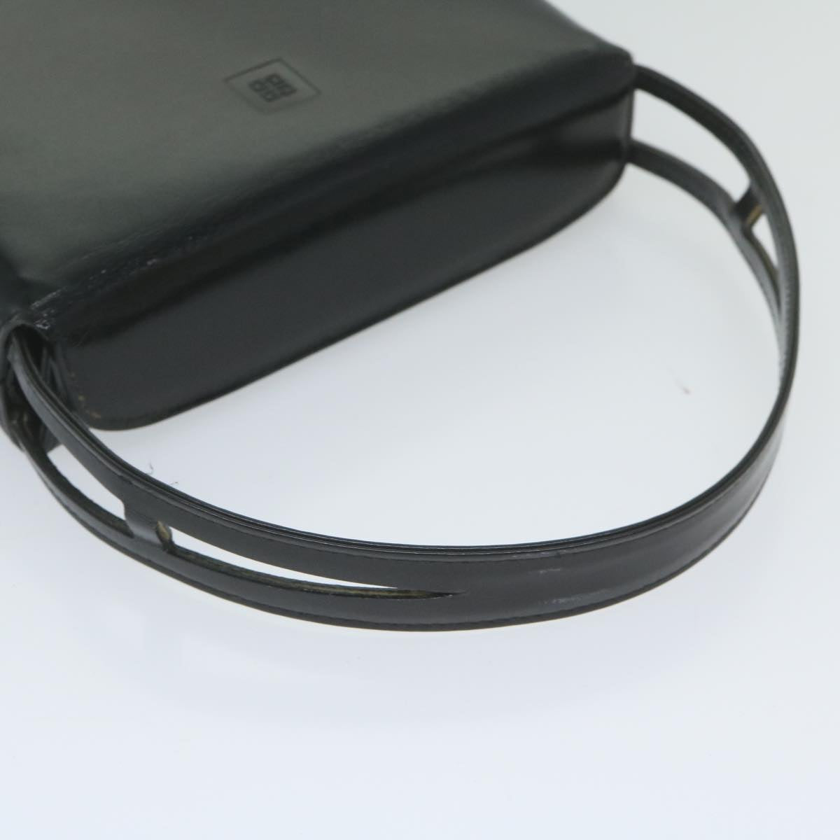 GIVENCHY Shoulder Bag Leather Black Auth 61044