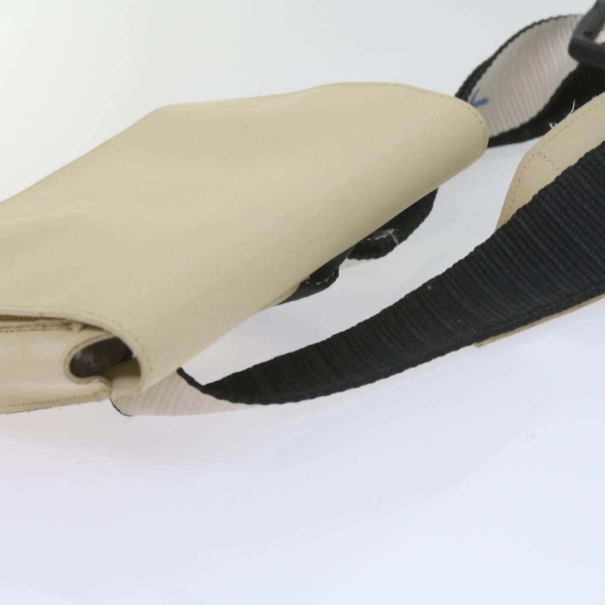 CHANEL Waist bag PVC Leather Beige CC Auth 61070