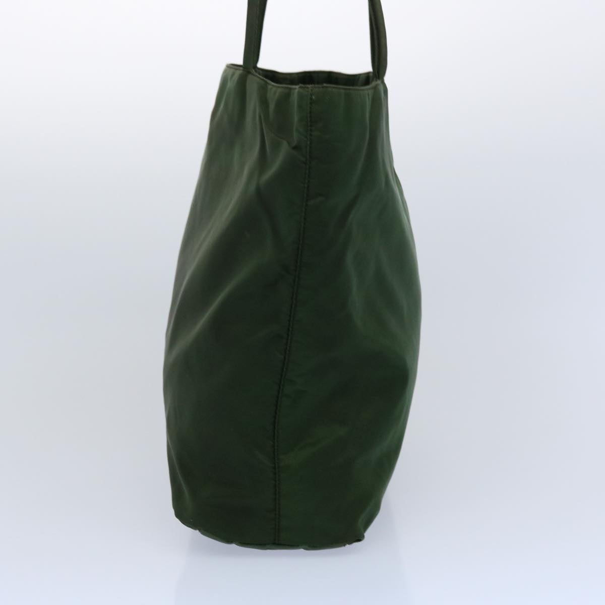 PRADA Hand Bag Nylon Khaki Auth 61098
