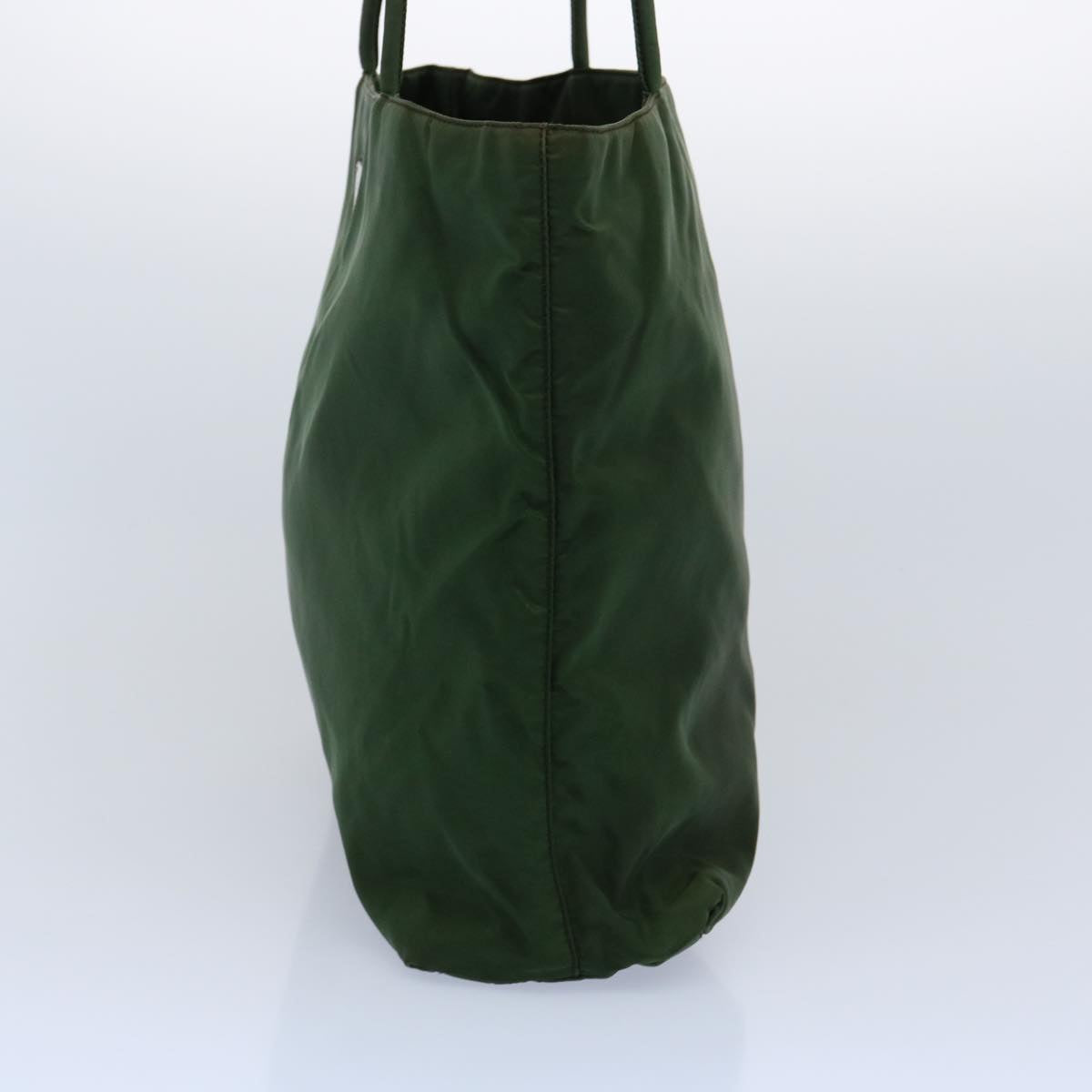 PRADA Hand Bag Nylon Khaki Auth 61098