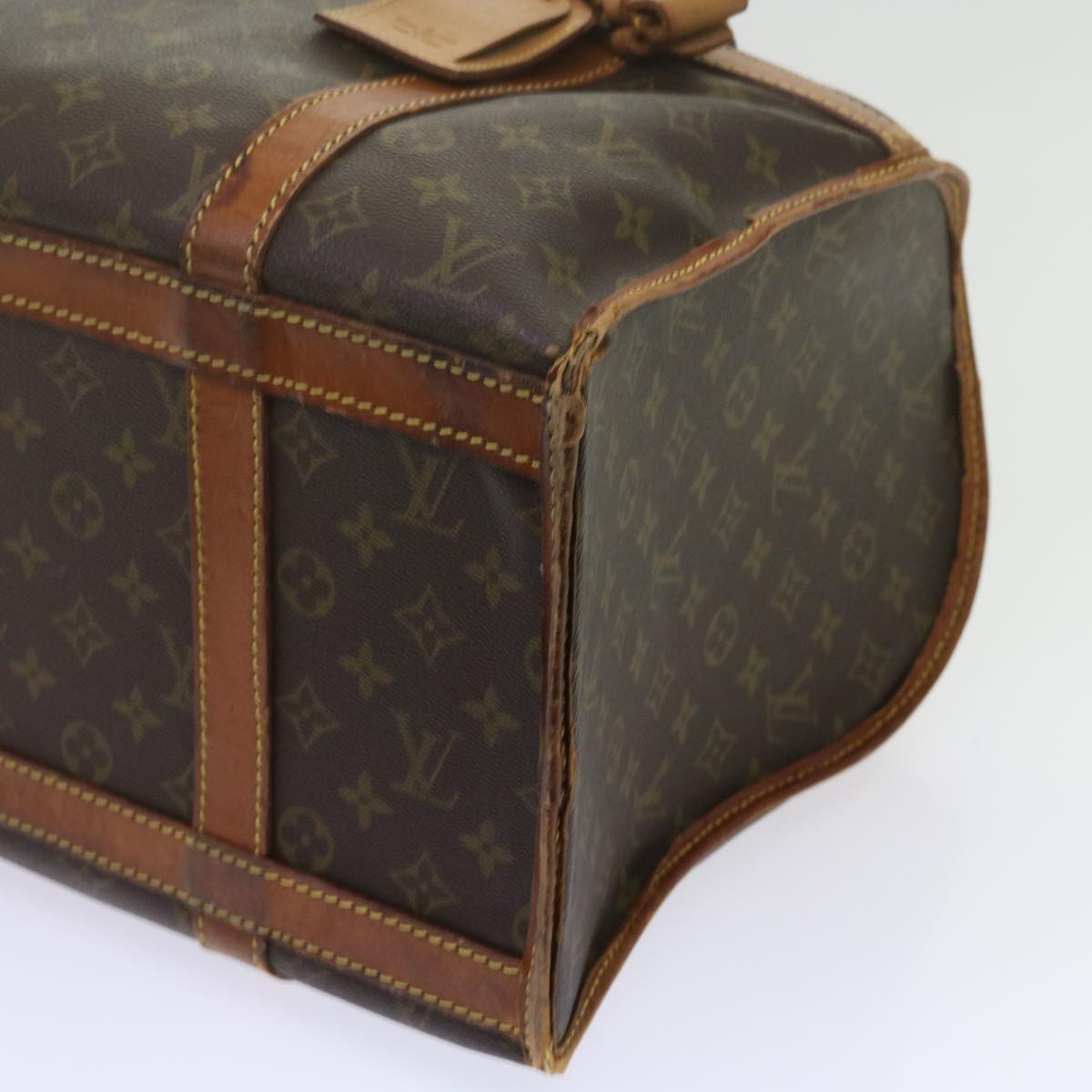 LOUIS VUITTON Monogram Sac Shan 40 Pet Carry Vintage M42024 LV Auth 61117