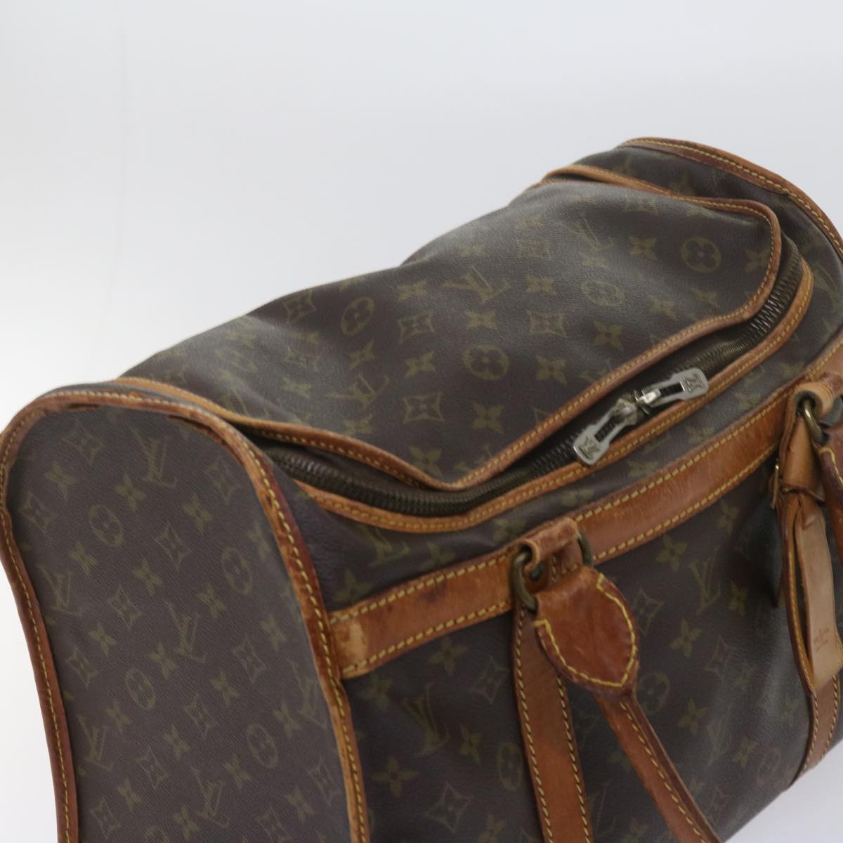 LOUIS VUITTON Monogram Sac Shan 40 Pet Carry Vintage M42024 LV Auth 61117