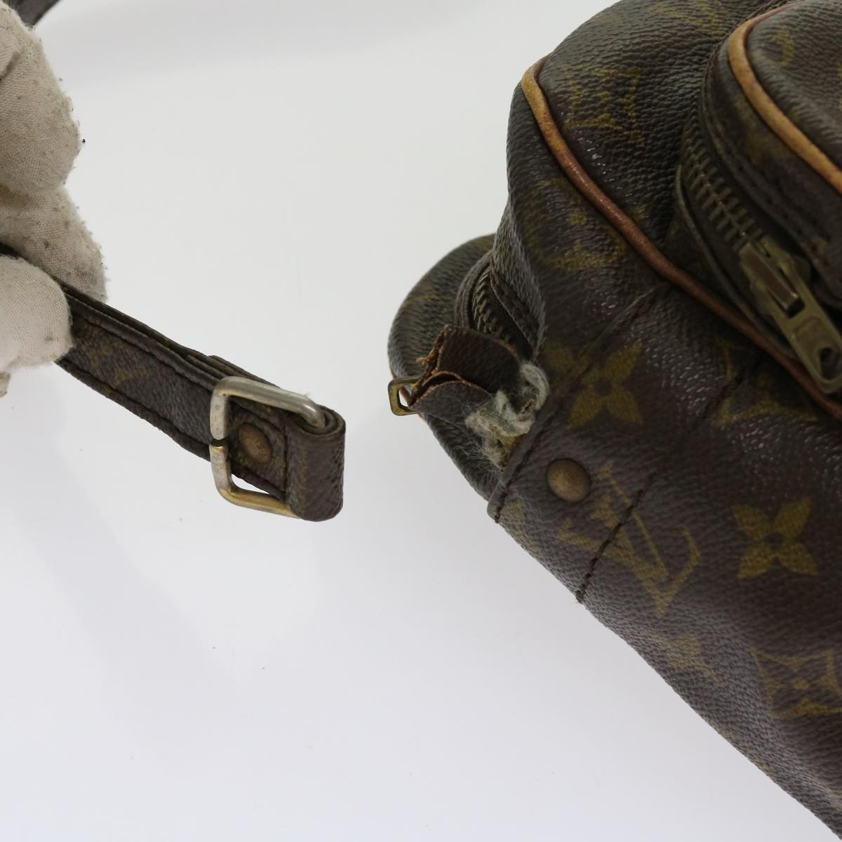 LOUIS VUITTON Monogram Clutch Bag Shoulder Bag 2Set LV Auth 61134