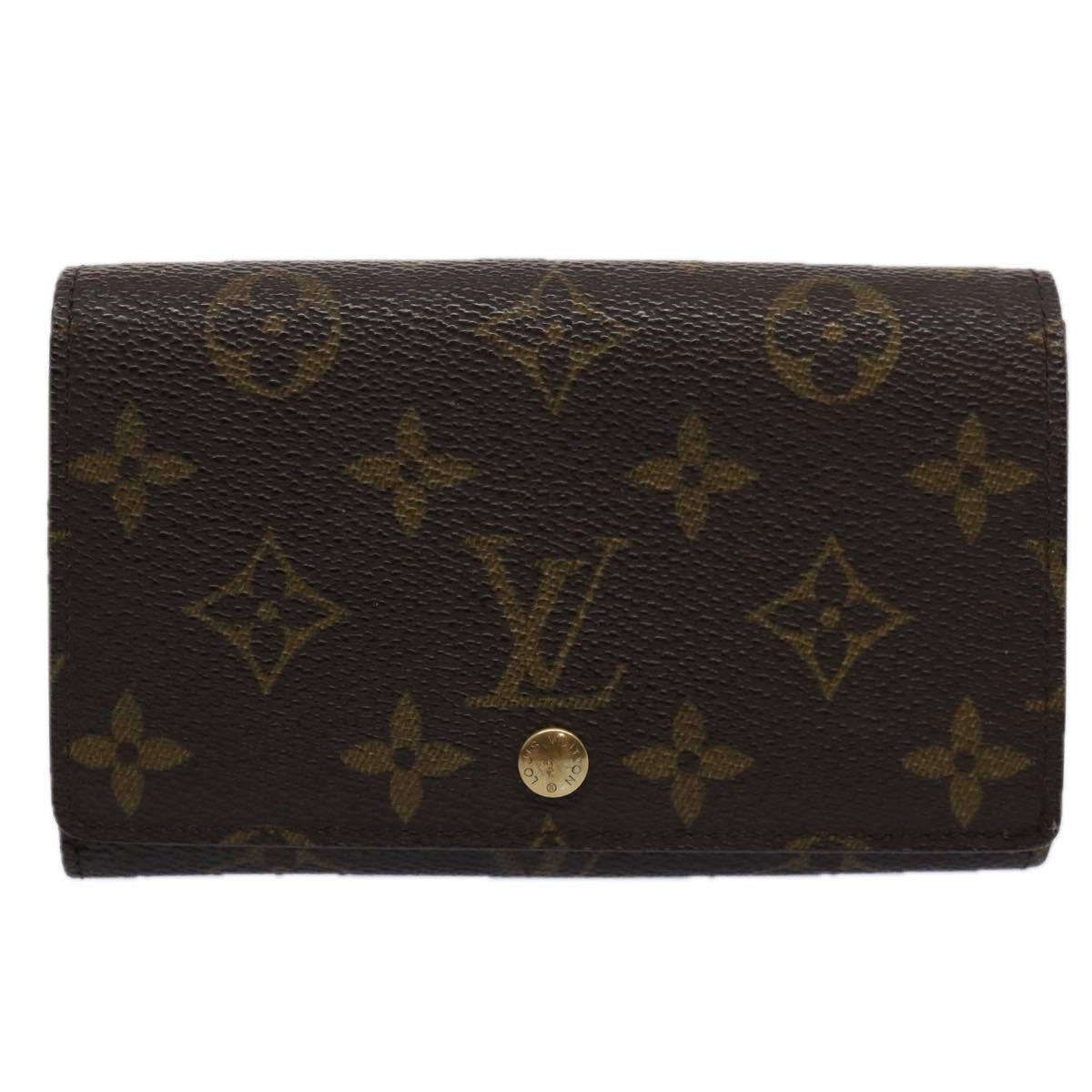 LOUIS VUITTON Monogram Porte Monnaie Billets Tresor Wallet M61730 LV Auth 61137