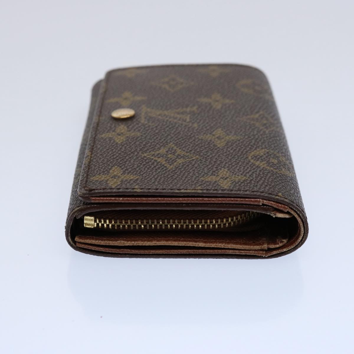 LOUIS VUITTON Monogram Porte Monnaie Billets Tresor Wallet M61730 LV Auth 61137