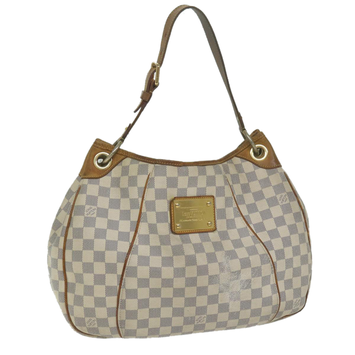 LOUIS VUITTON Damier Azur Galliera PM Shoulder Bag N55215 LV Auth 61163