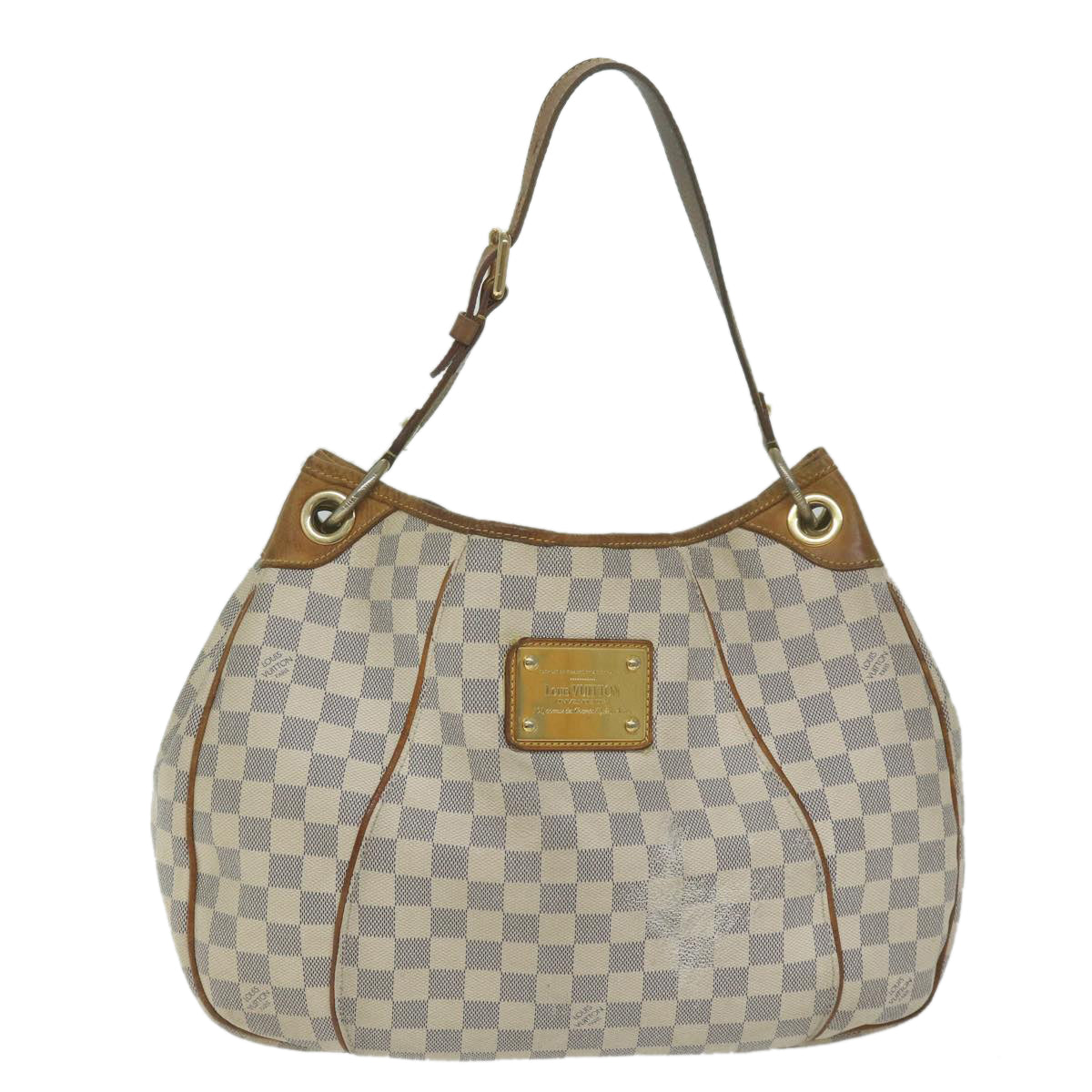 LOUIS VUITTON Damier Azur Galliera PM Shoulder Bag N55215 LV Auth 61163