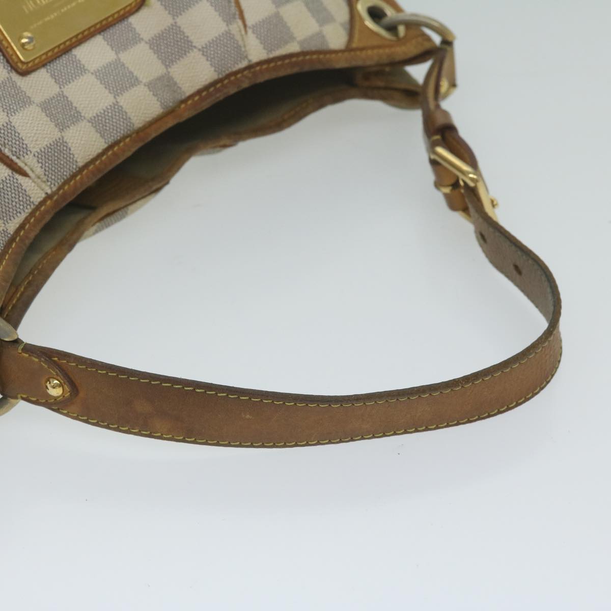 LOUIS VUITTON Damier Azur Galliera PM Shoulder Bag N55215 LV Auth 61163