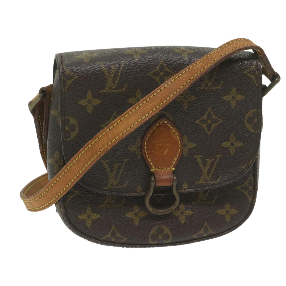 LOUIS VUITTON Monogram Saint Cloud PM Shoulder Bag M51244 LV Auth 61187