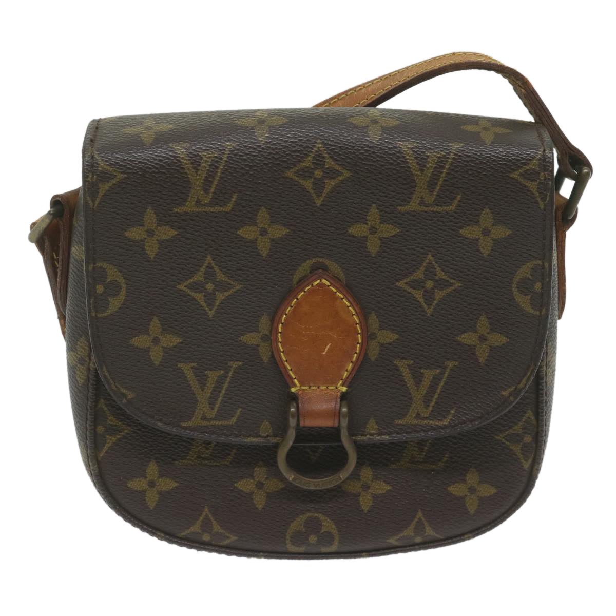 LOUIS VUITTON Monogram Saint Cloud PM Shoulder Bag M51244 LV Auth 61187