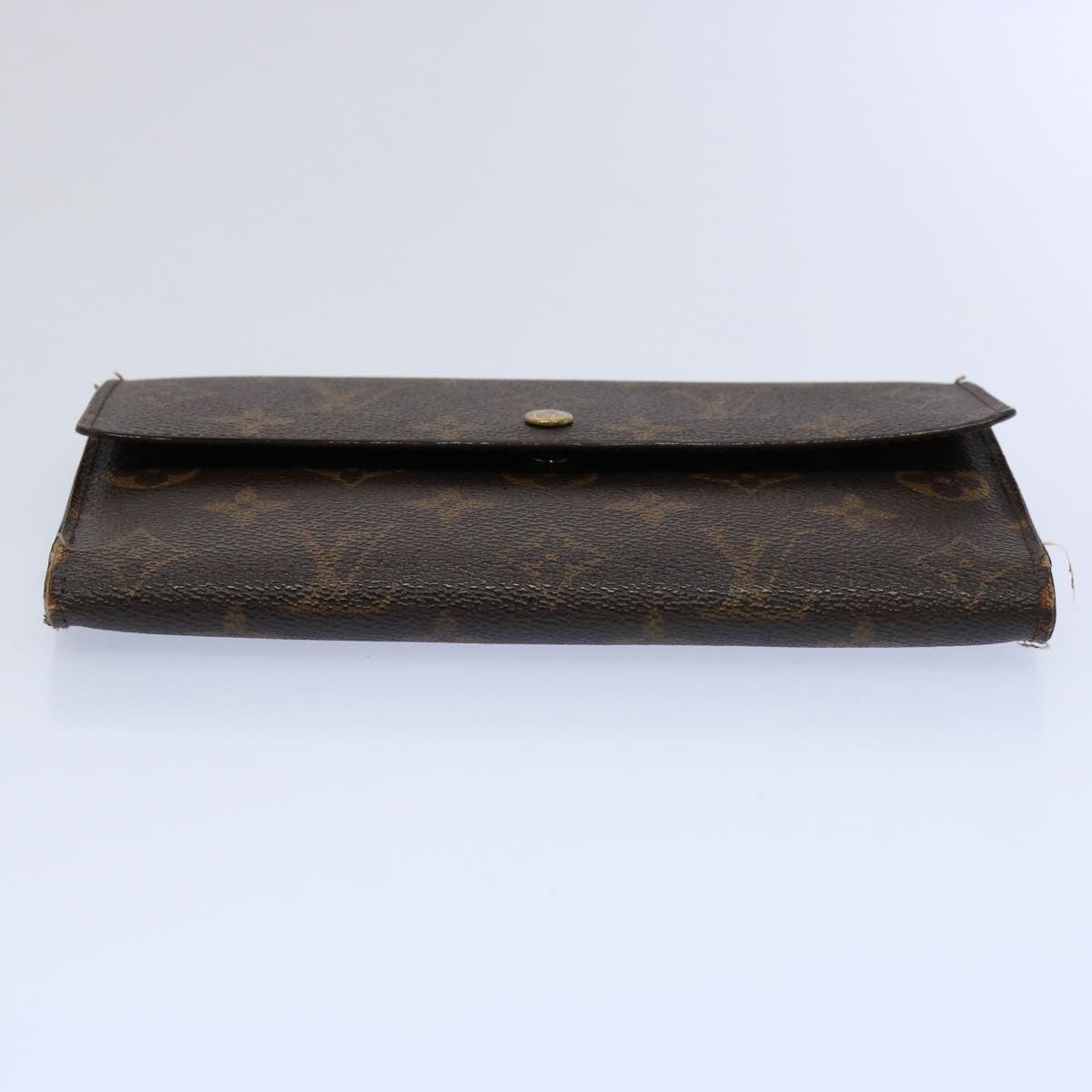 LOUIS VUITTON Monogram Portefeuille International Long Wallet M61217 Auth 61190