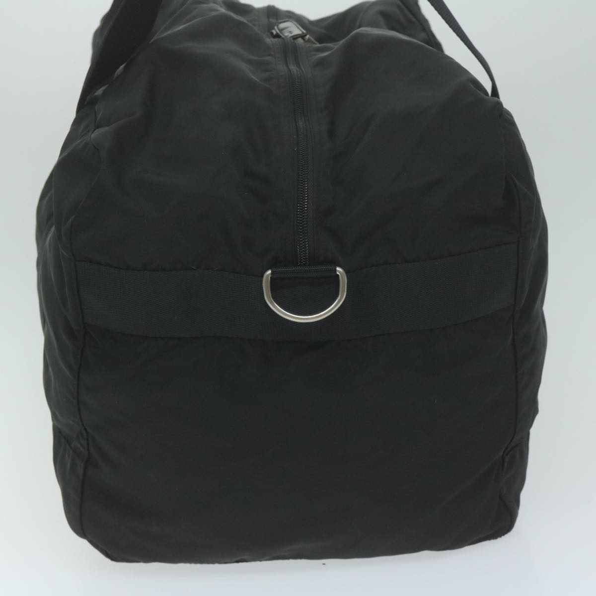 PRADA Boston Bag Nylon Black Auth 61194