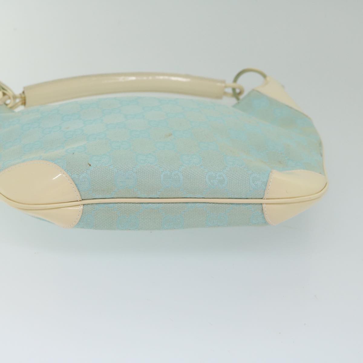 GUCCI GG Canvas Shoulder Bag Turquoise Blue 001 4158 3754 Auth 61197