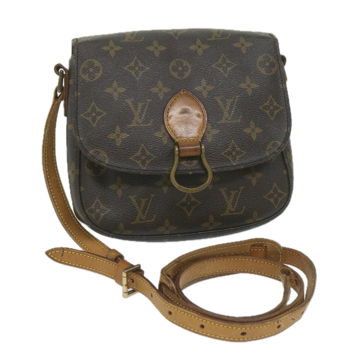 LOUIS VUITTON Monogram Saint Cloud MM Shoulder Bag M51243 LV Auth 61200