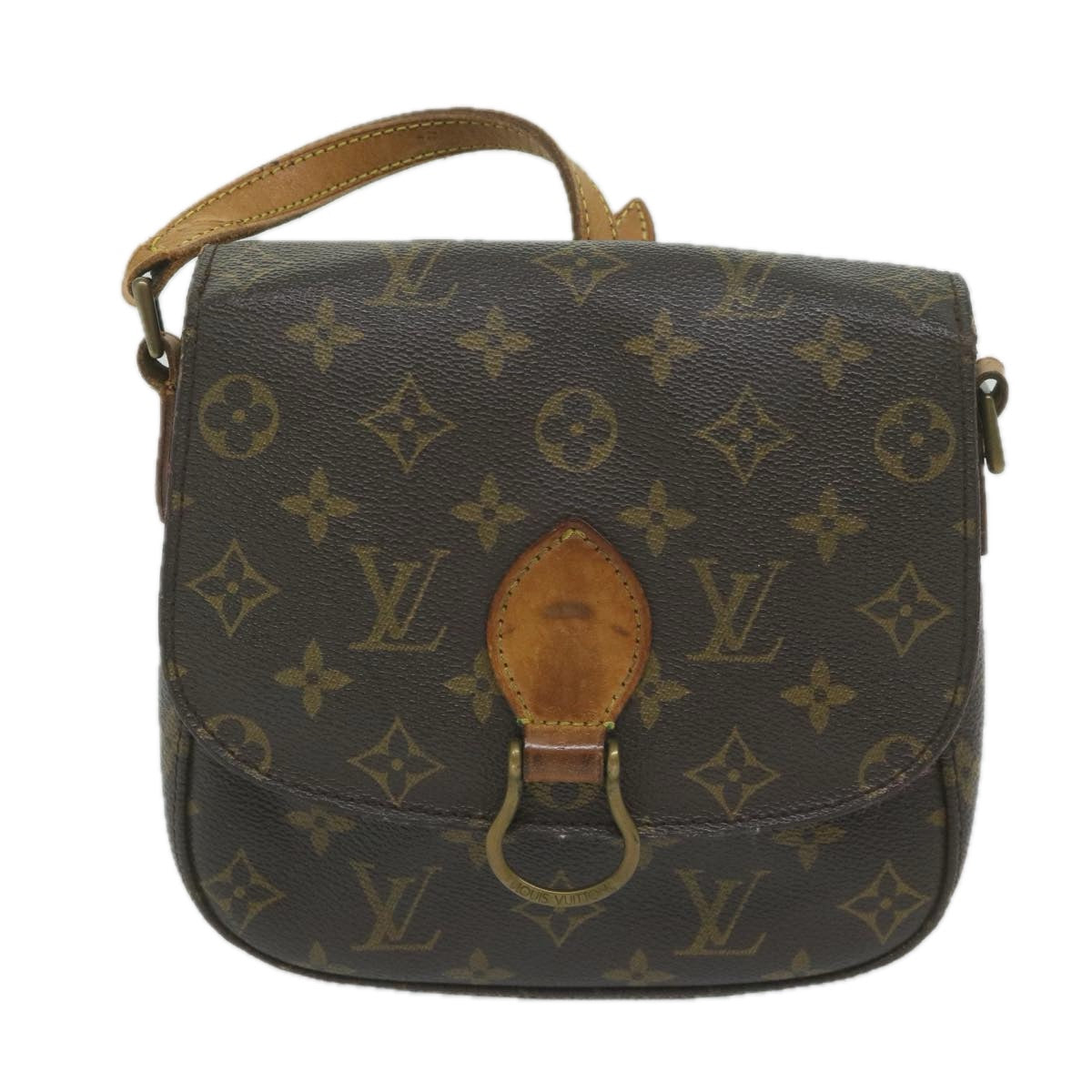 LOUIS VUITTON Monogram Saint Cloud MM Shoulder Bag M51243 LV Auth 61200