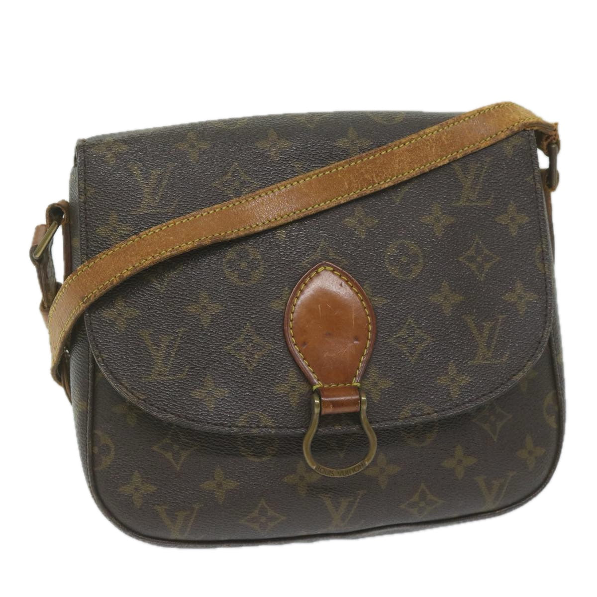 LOUIS VUITTON Monogram Saint Cloud GM Shoulder Bag M51242 LV Auth 61201