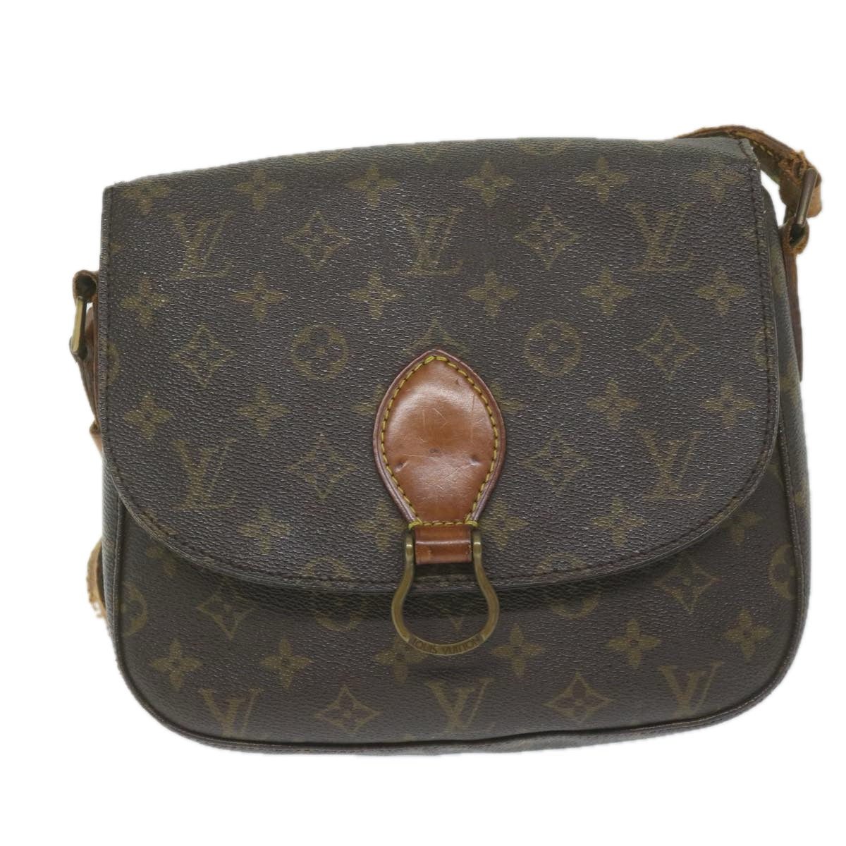 LOUIS VUITTON Monogram Saint Cloud GM Shoulder Bag M51242 LV Auth 61201