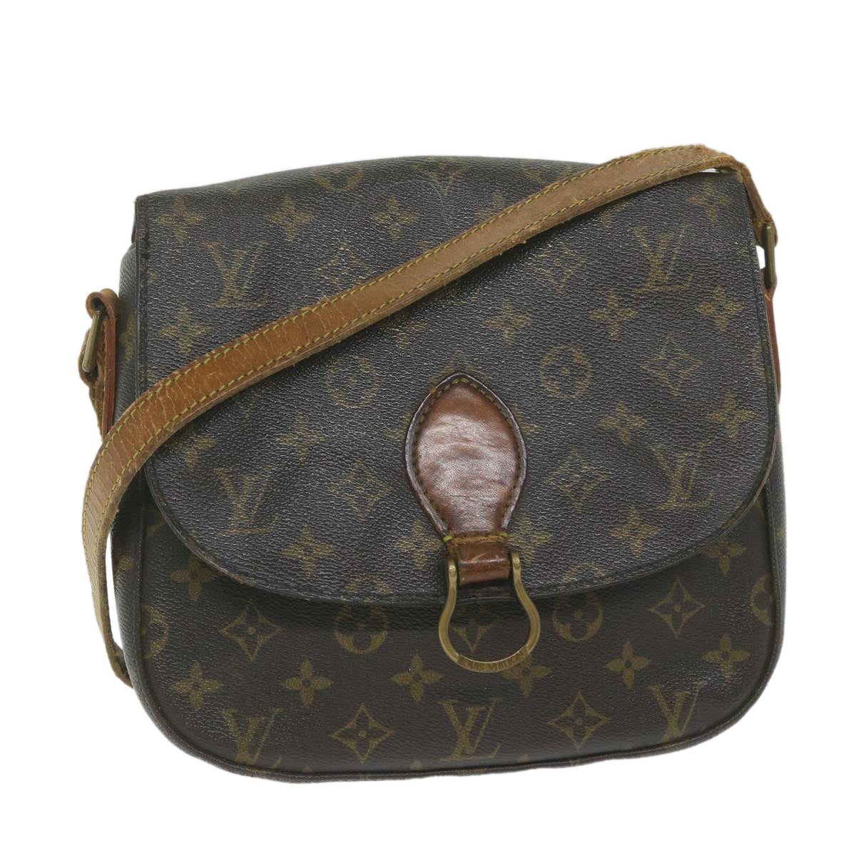 LOUIS VUITTON Monogram Saint Cloud GM Shoulder Bag M51242 LV Auth 61202