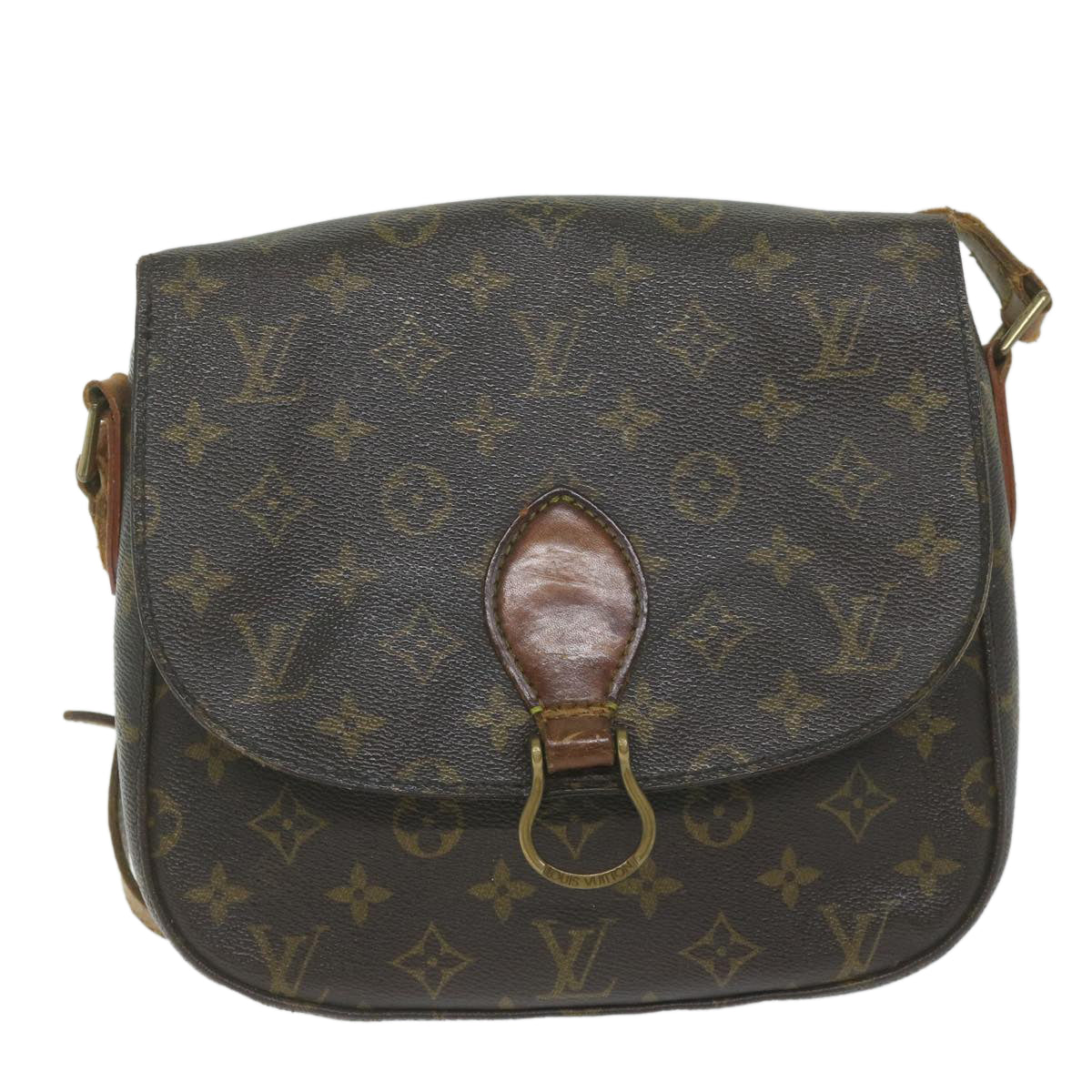 LOUIS VUITTON Monogram Saint Cloud GM Shoulder Bag M51242 LV Auth 61202