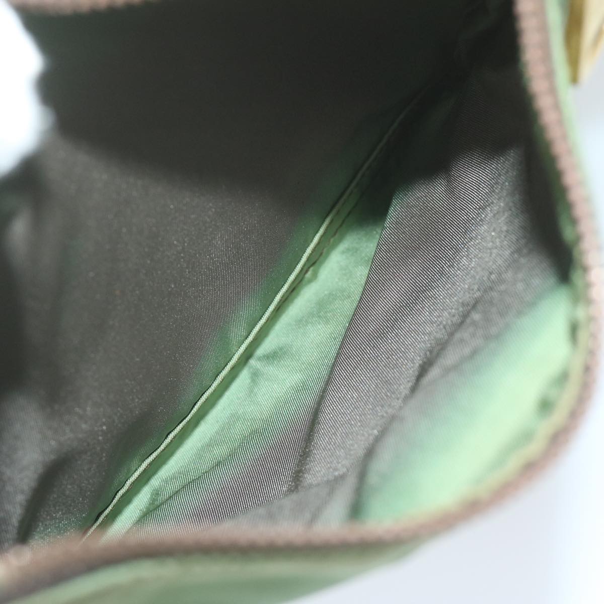 PRADA Shoulder Bag Nylon Green Auth 61234