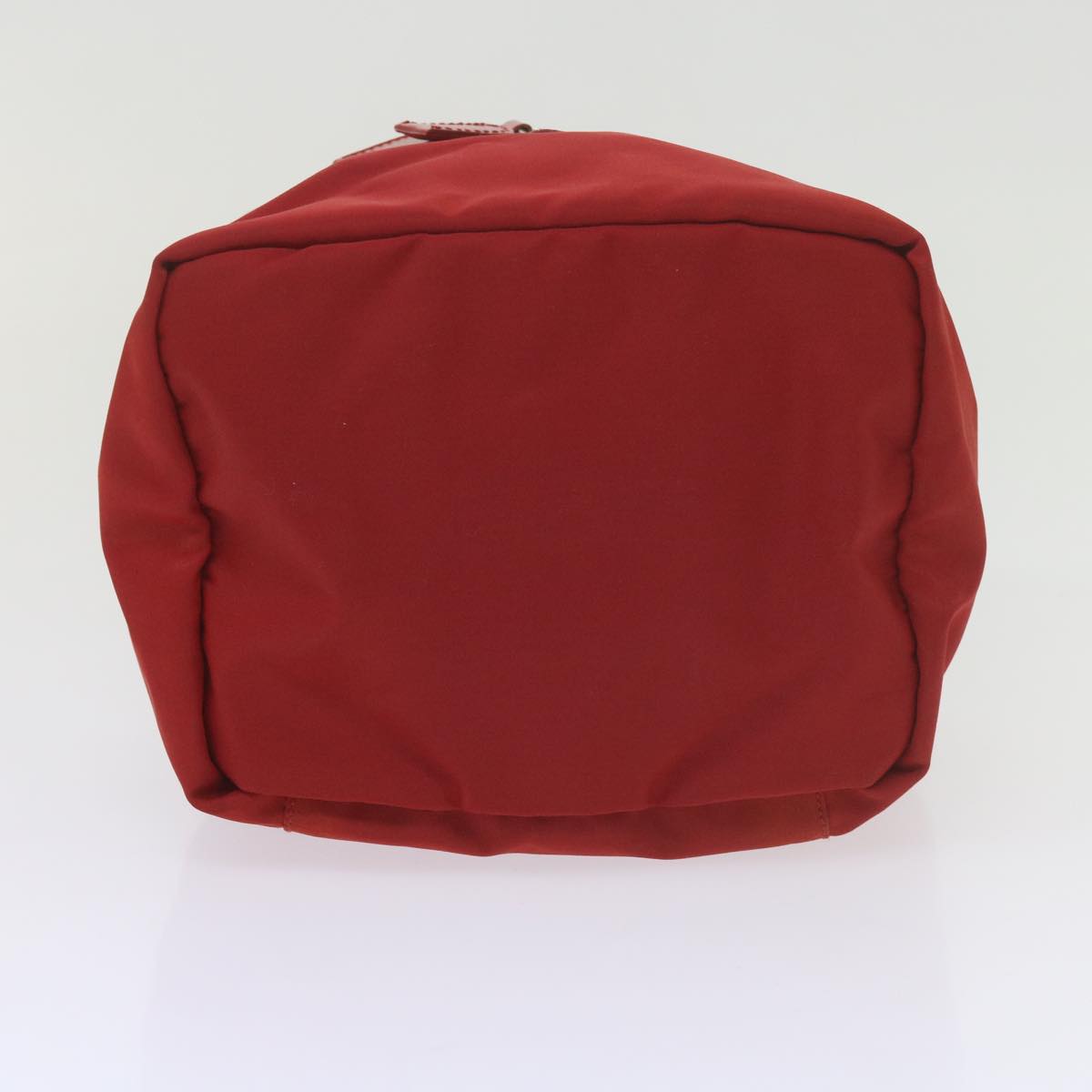 PRADA Vanity Pouch Nylon Red Auth 61242