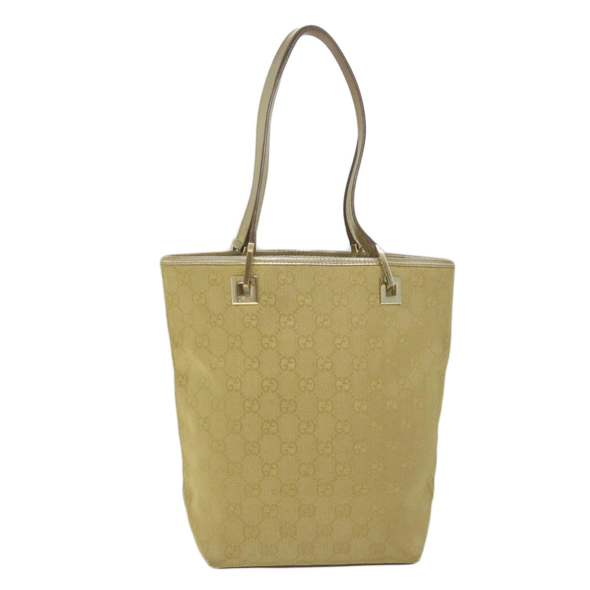 GUCCI GG Canvas Tote Bag Gold 002 1099 Auth 61245