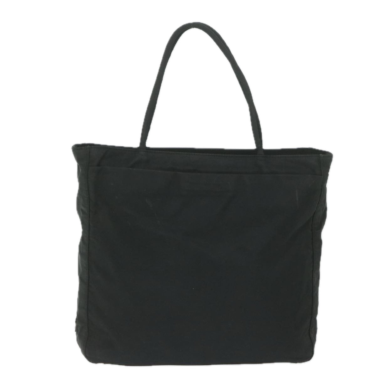 PRADA Tote Bag Nylon Black Auth 61255