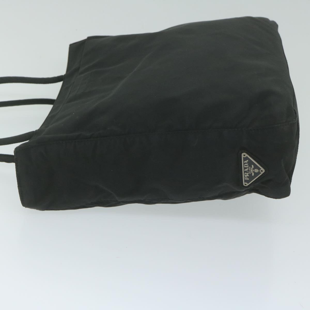 PRADA Tote Bag Nylon Black Auth 61255