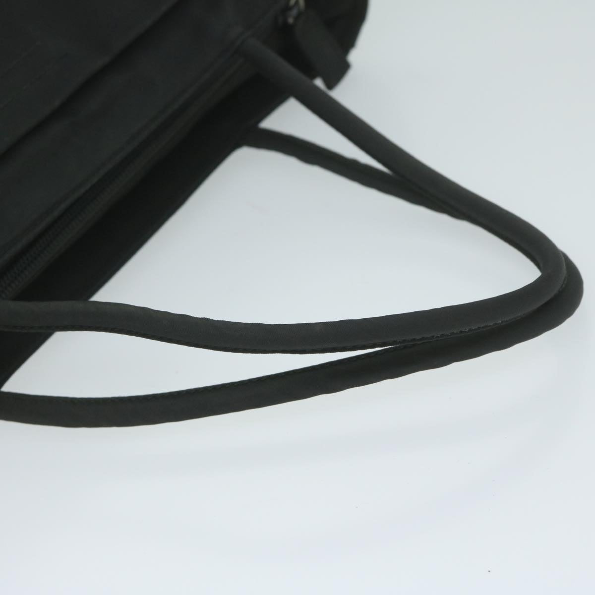 PRADA Tote Bag Nylon Black Auth 61255