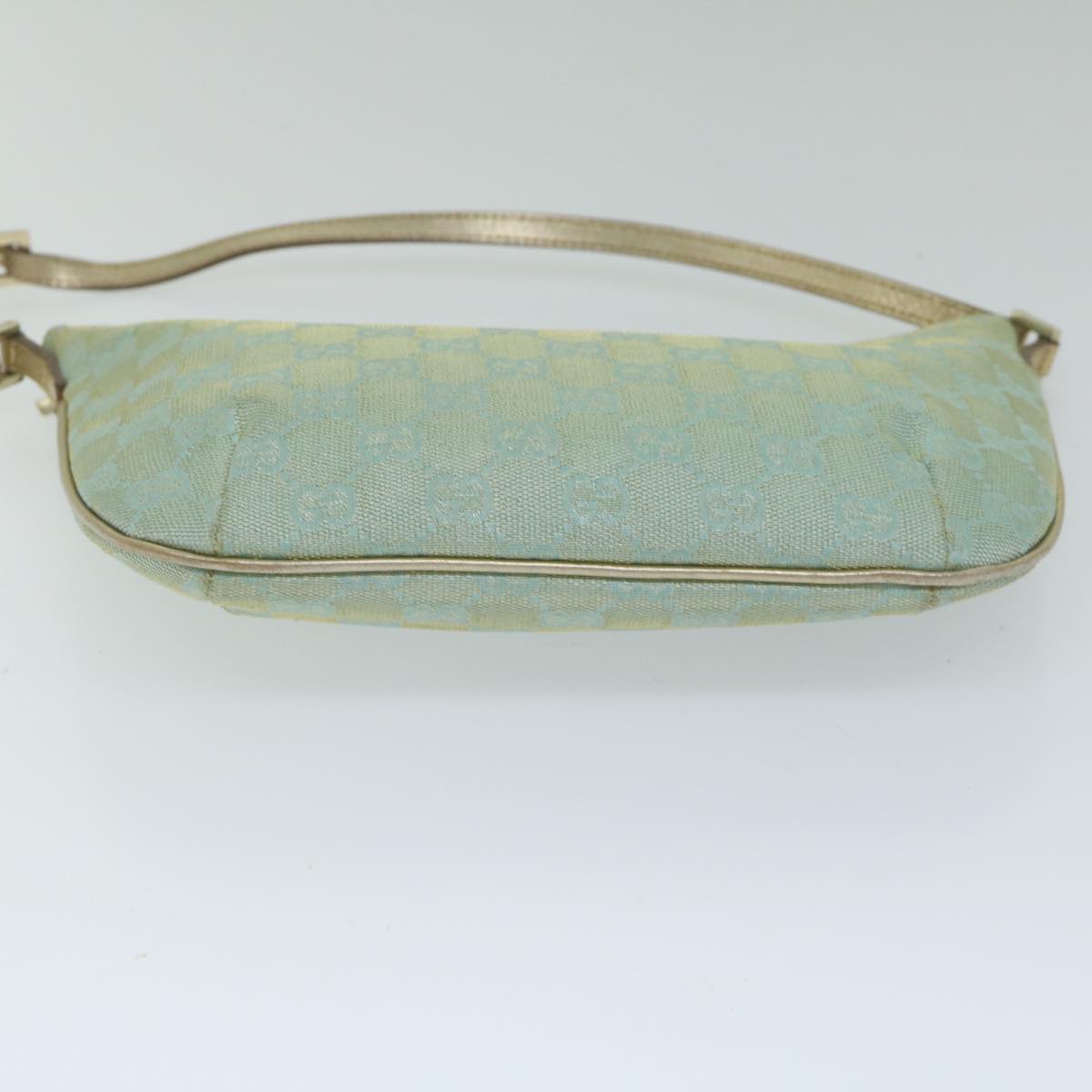 GUCCI GG Canvas Shoulder Bag Light Blue Auth 61257