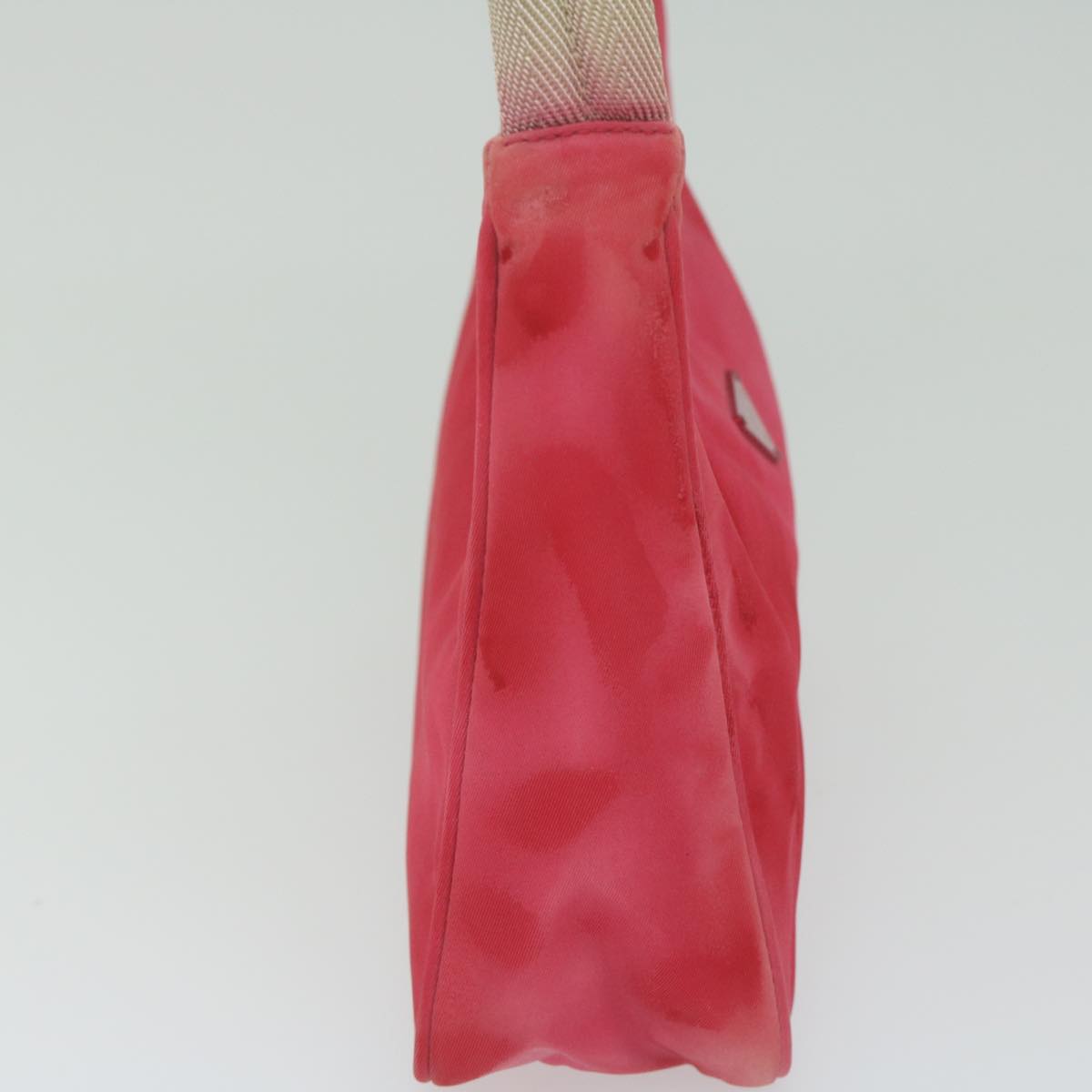 PRADA Hand Bag Nylon Pink Auth 61293