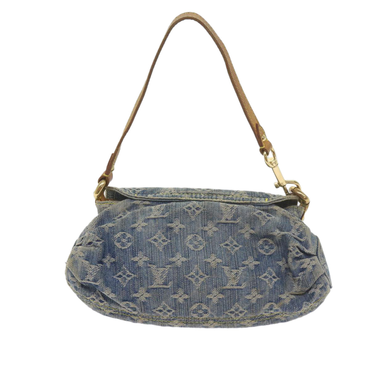 LOUIS VUITTON Monogram Denim Mini Preity Shoulder Bag Blue M95050 Auth 61295 - 0