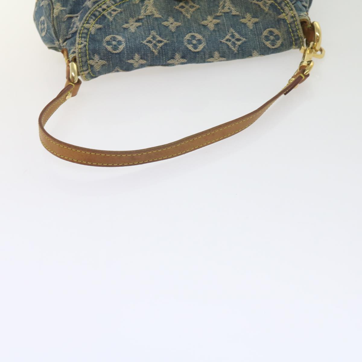 LOUIS VUITTON Monogram Denim Mini Preity Shoulder Bag Blue M95050 Auth 61296