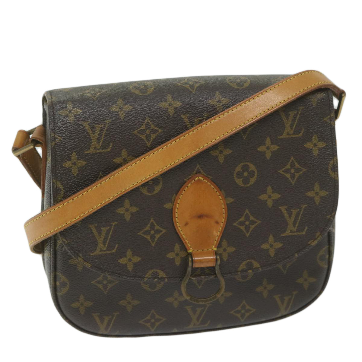 LOUIS VUITTON Monogram Saint Cloud GM Shoulder Bag M51242 LV Auth 61303