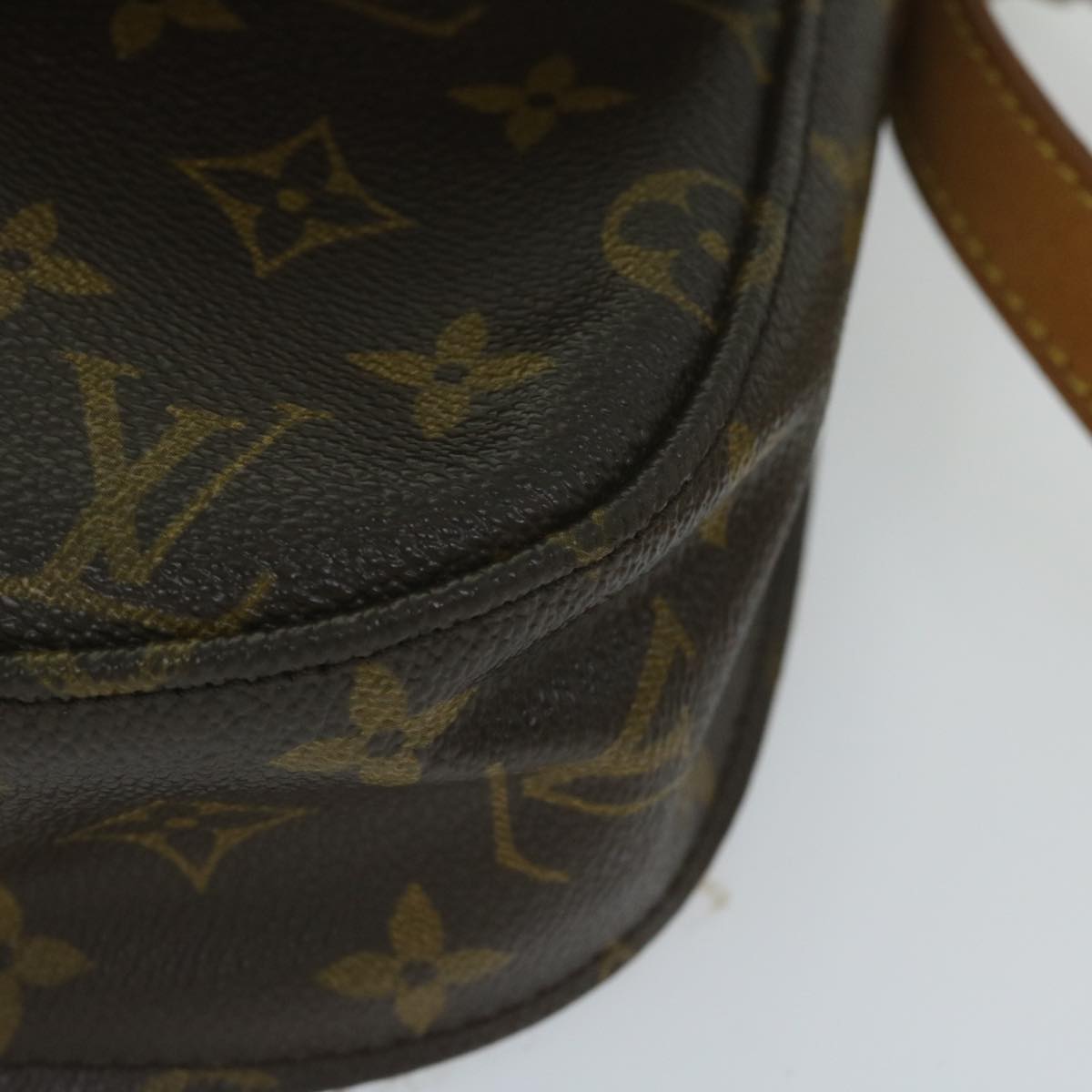 LOUIS VUITTON Monogram Saint Cloud GM Shoulder Bag M51242 LV Auth 61303