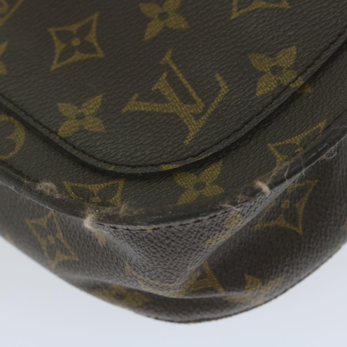 LOUIS VUITTON Monogram Saint Cloud GM Shoulder Bag M51242 LV Auth 61303