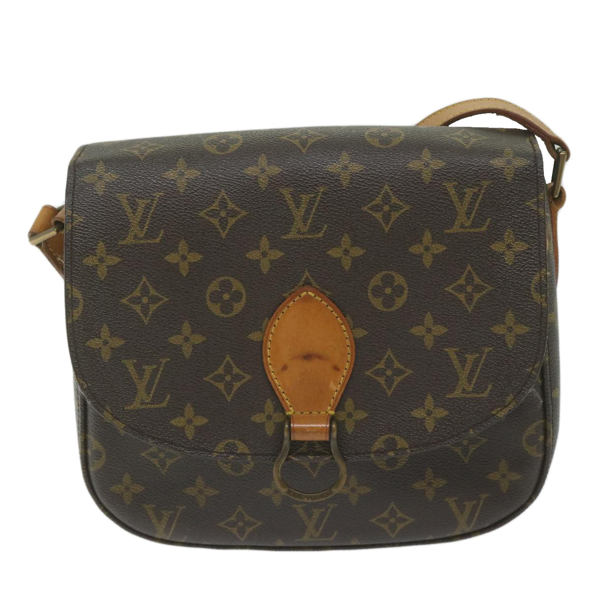 LOUIS VUITTON Monogram Saint Cloud GM Shoulder Bag M51242 LV Auth 61303