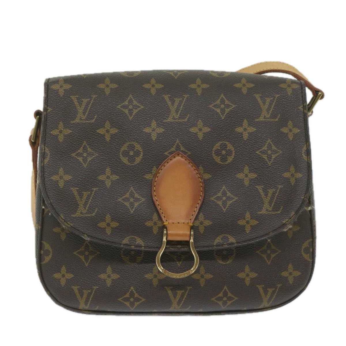 LOUIS VUITTON Monogram Saint Cloud GM Shoulder Bag M51242 LV Auth 61306